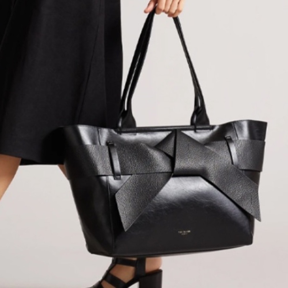 Ted Baker Bow Tote Bag Black Large Jimma